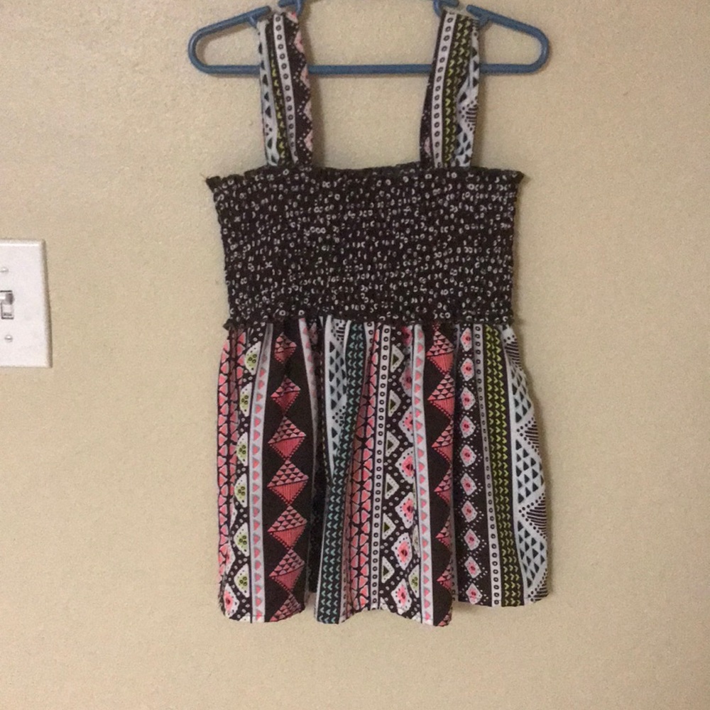 Girls Brown Sun Dress